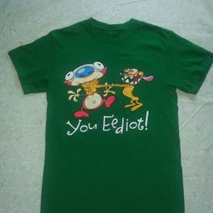 Ren and Stimpy "You Eediot" vintage shirt